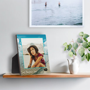 Wasser-Rand-Stehendes-Foto-Rahmen-Plakette Fotoplatte