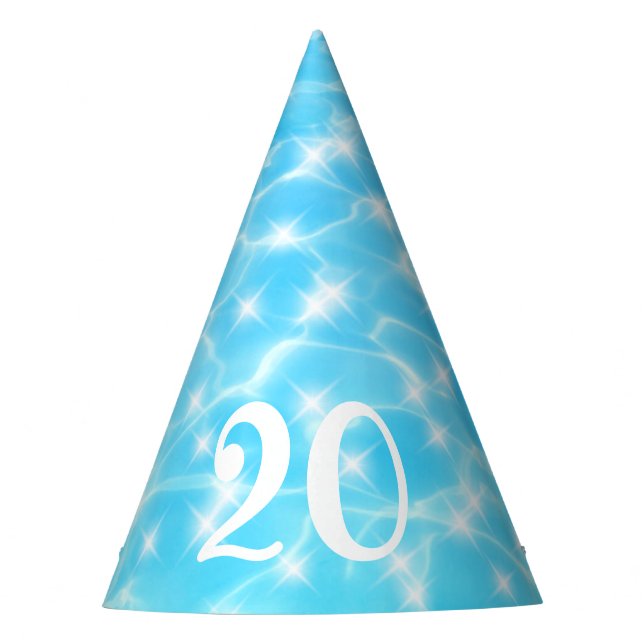 Wasser reißt Wasser Textur Ozeanoberfläche funkeln Partyhütchen (Vorderseite)