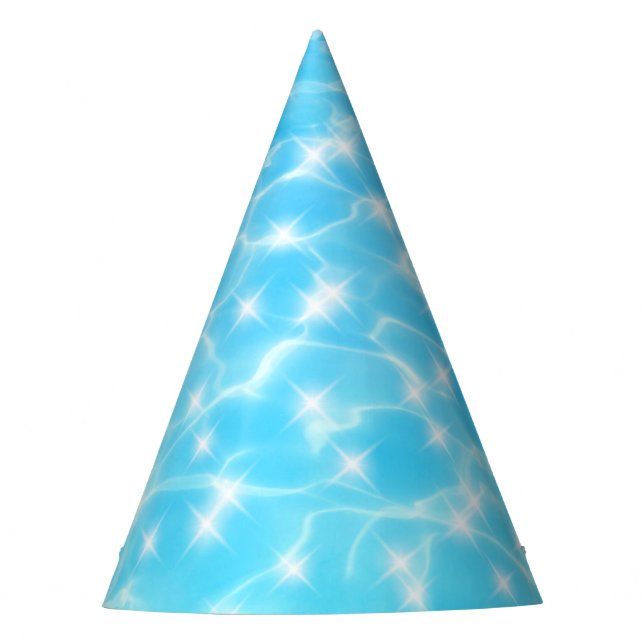 Wasser reißt Wasser Textur Ozeanoberfläche funkeln Partyhütchen (Vorderseite)
