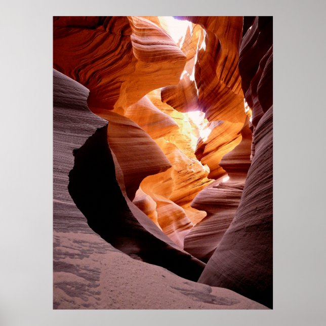 WASSER-ROCK VON ANTELOPE CANYON POSTER (Vorne)