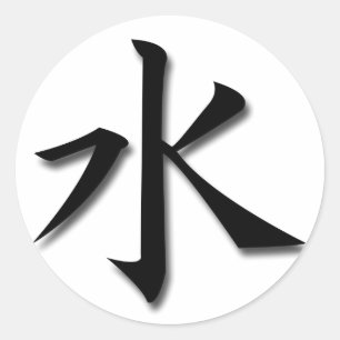 Wasser Runder Aufkleber