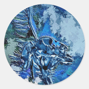 WASSER RUNDER AUFKLEBER