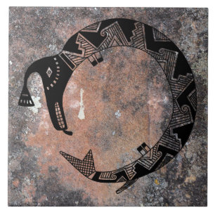 Wasser-Schlauch-Mimbres-Keramik-Design Fliese