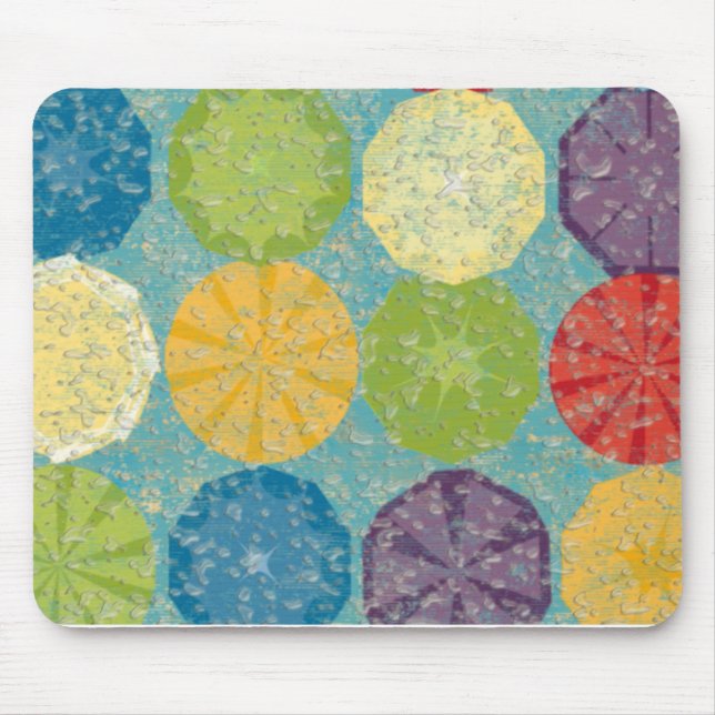 Wasser schüttelte bunt fruchtig Sommer! Mousepad (Vorne)