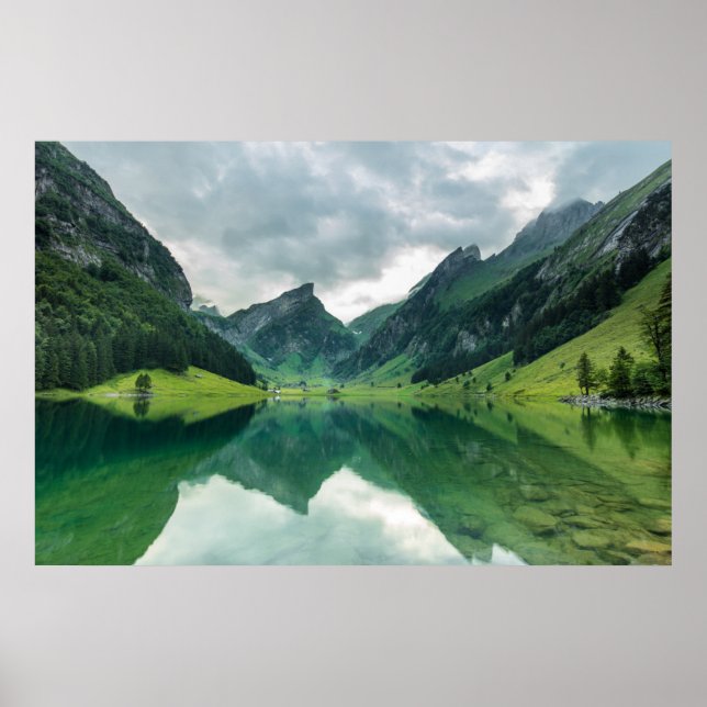 Wasser | Schweizer Alpen Poster (Vorne)