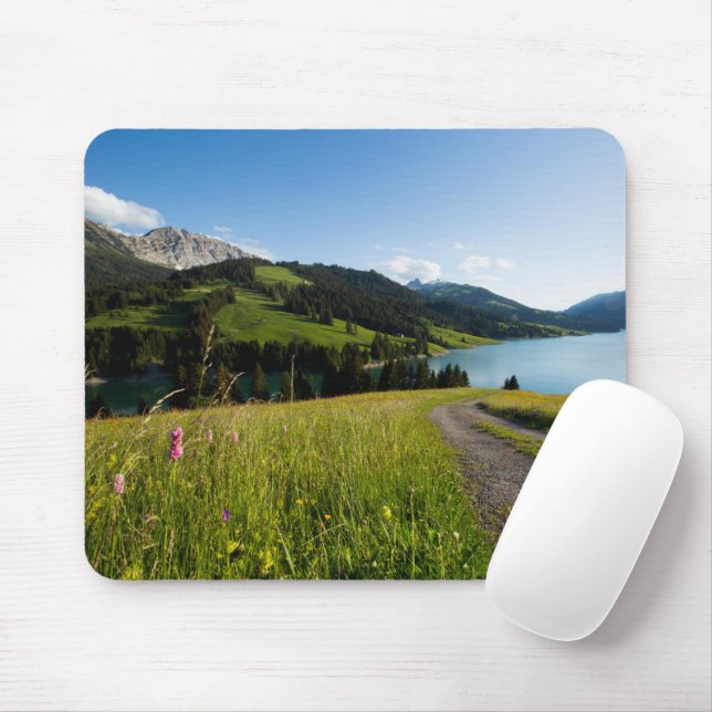 Wasser | Schweizer Alpenwanderweg Mousepad (Mit Mouse)