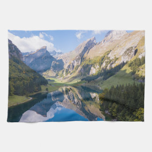 Wasser See Alpine Schweiz Geschirrtuch