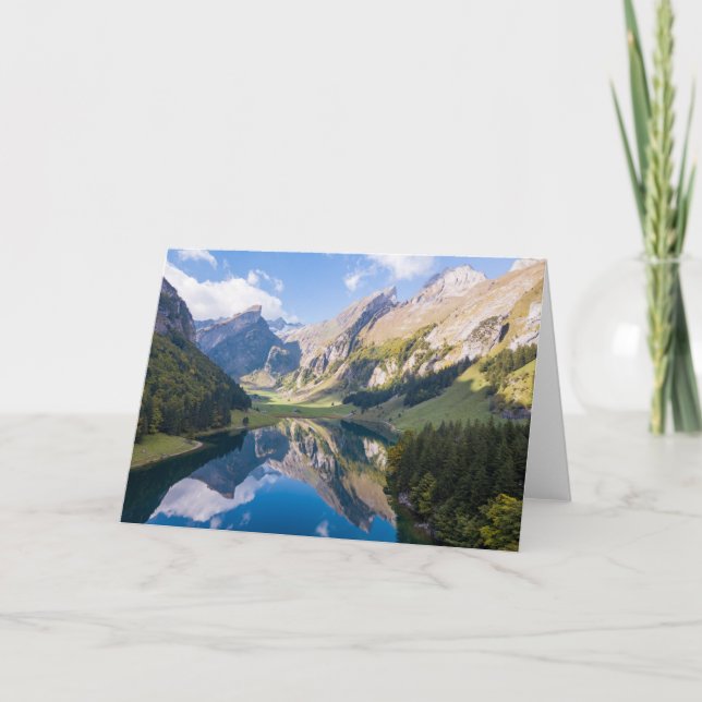 Wasser | See Alpine Schweiz Karte (Vorderseite)