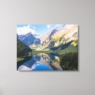 Wasser   See Alpine Schweiz Leinwanddruck