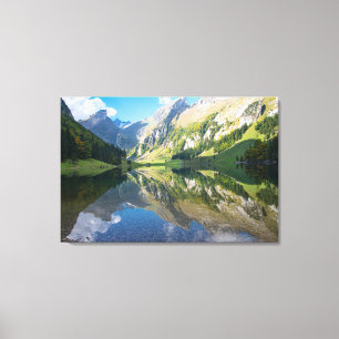 Wasser Seealpsee Schweizer Alpen Schweiz Leinwanddruck