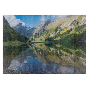 Wasser Seealpsee Schweizer Alpen Schweiz Schneidebrett