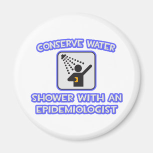 Wasser sparen .. Dusche mit Epidemiologe Magnet