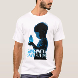 Wasser sparen Zukunft retten T-Shirt