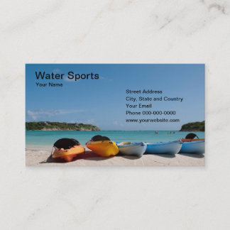 Wasser-Sport-Visitenkarte Visitenkarte