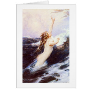 Wasser-Sprite und fliegender Fisch