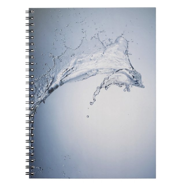 Wasser-Spritzen Notizblock (Vorderseite)