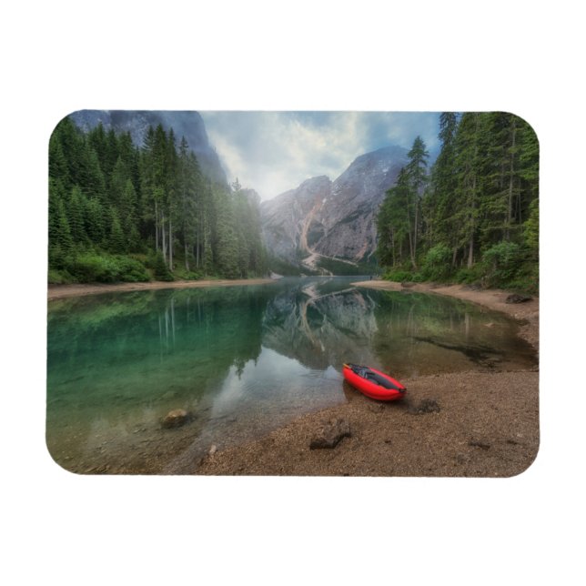 Wasser | Südtiroler See, Italien Magnet (Horizontal)
