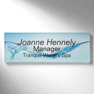 Wasser-Thema-Name-Umbau Namenschild