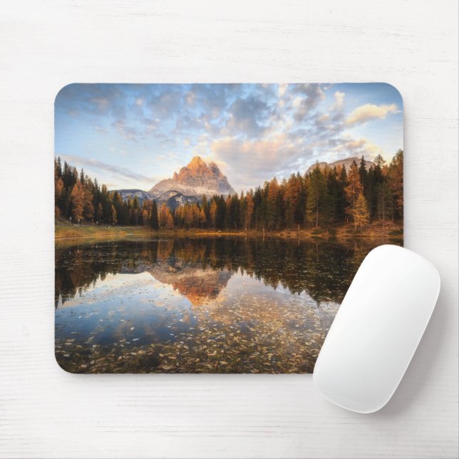 Wasser | Tre Cime Di Lavaredo Italien Mousepad (Mit Mouse)