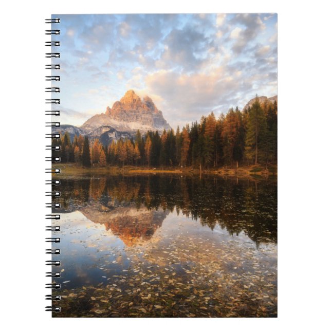 Wasser | Tre Cime Di Lavaredo Italien Notizblock (Vorderseite)