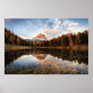 Wasser Tre Cime Di Lavaredo Italien Poster