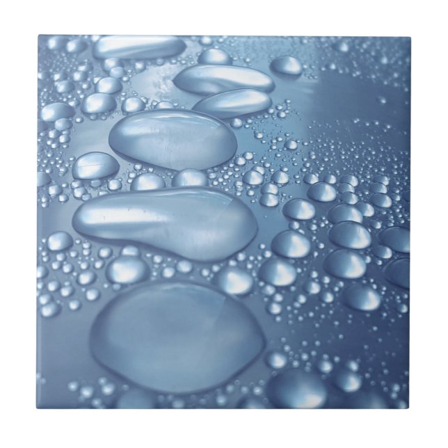 Wasser-Tröpfchen Fliese (Vorderseite)