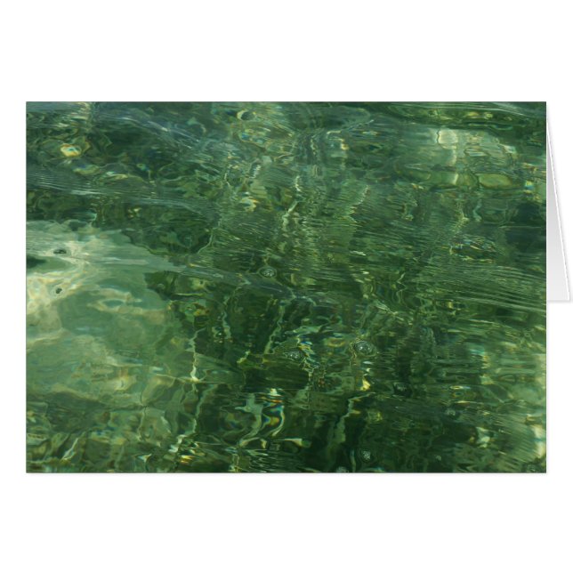 Wasser über dem Foto Gras II (blau und grün) (Vorderseite (Horizontal))