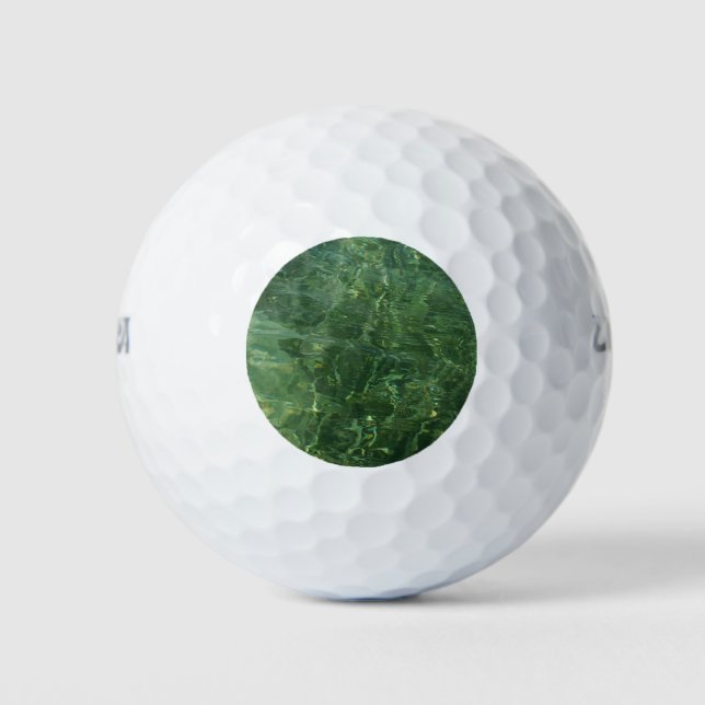 Wasser über dem Foto Gras II (blau und grün) Golfball (Vorderseite)