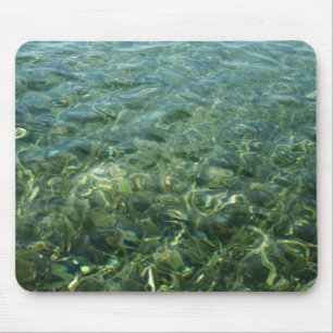 Wasser über Meeresgras I Karibik Mousepad
