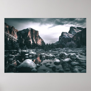 WASSER UND BERGE POSTER