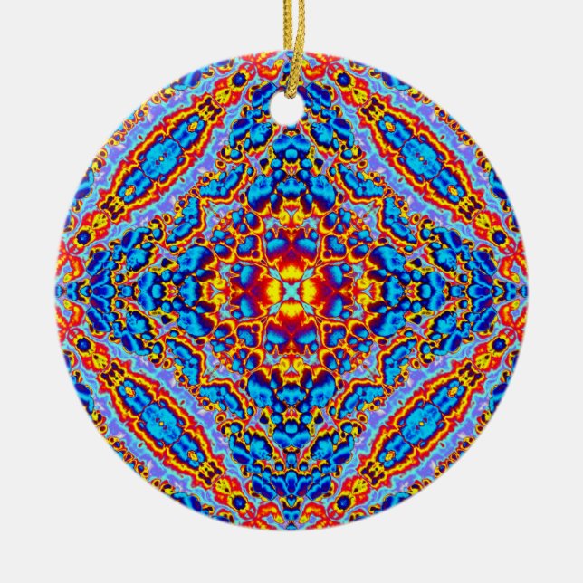 Wasser und Feuer, Wolke Mandada Keramik Ornament (Vorne)