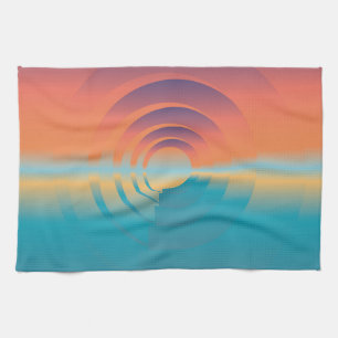 Wasser und Horizont Küchentuch