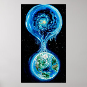 Wasser und Leben auf der Erde und im Universum Poster