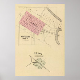 Wasser und Tal, Nebraska Poster