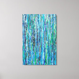 Wasser unter der Brücke 24x36 überzogene Canvas Leinwanddruck