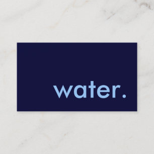Wasser. Visitenkarte