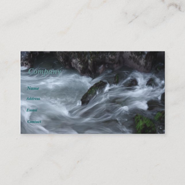 Wasser-Visitenkarte Visitenkarte (Vorderseite)
