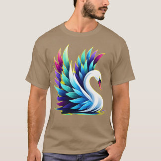 Wasser Vogel Stummer Schwan lustig T-Shirt