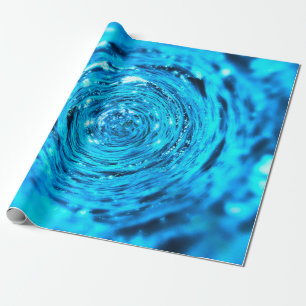 Wasser-Wasserkanal-Flüssigkeit Geschenkpapier