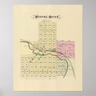 Wasser weben, Nebraska Poster