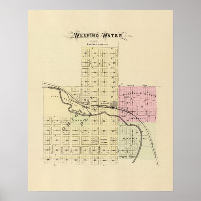 Wasser weben, Nebraska Poster (Vorne)