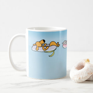 Wasser-Welpen im Sommer Kaffeetasse
