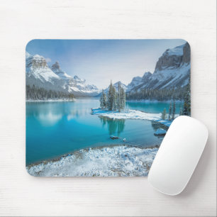 Wasser   Winter Jasper National Park, Kanada Mousepad