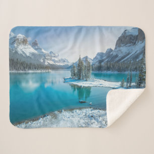 Wasser Winter Jasper National Park, Kanada Sherpadecke