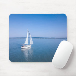 Wasser Yacht am Plattensee Ungarn Mousepad
