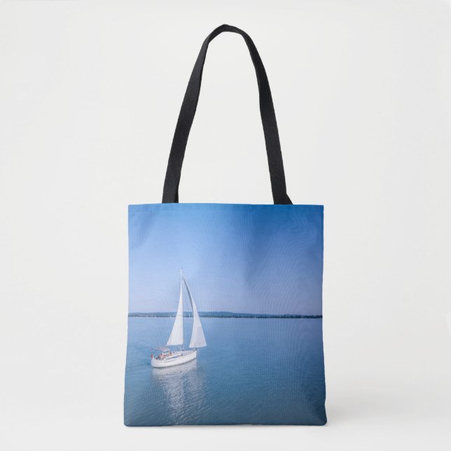 Wasser | Yacht am Plattensee Ungarn Tasche (Vorderseite)