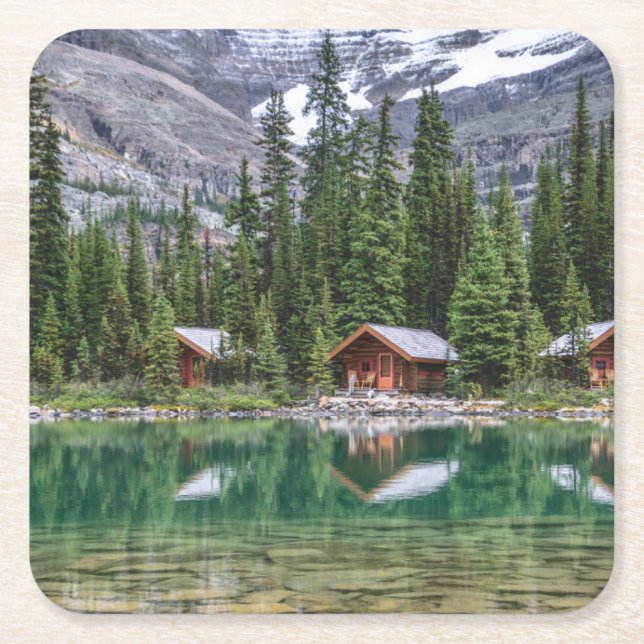 Wasser | Yoho National Park Canada Rechteckiger Pappuntersetzer (Vorderseite)