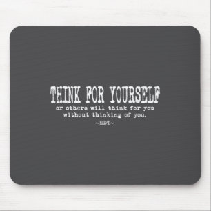 Wasser Zitat Motivation Inspirierend - Denk für di Mousepad