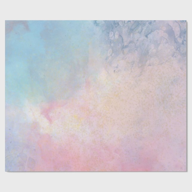 Wasserabstrich Geschenkpapier (Flach)