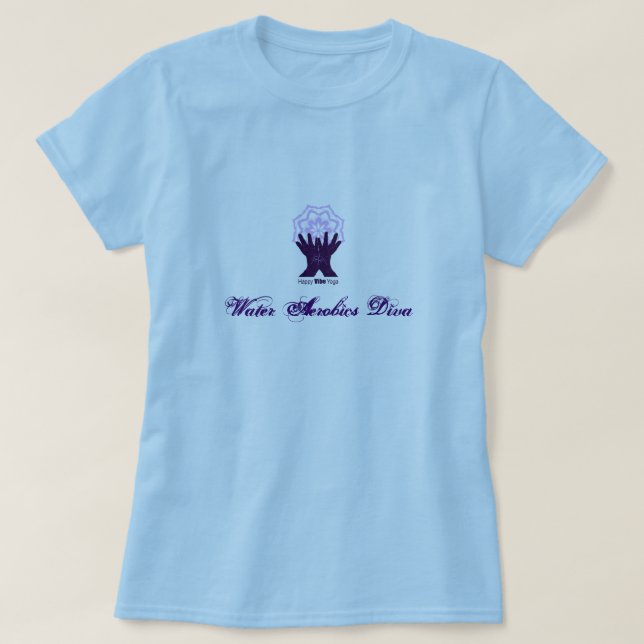 Wasseraerobics-Diva T-Shirt (Design vorne)